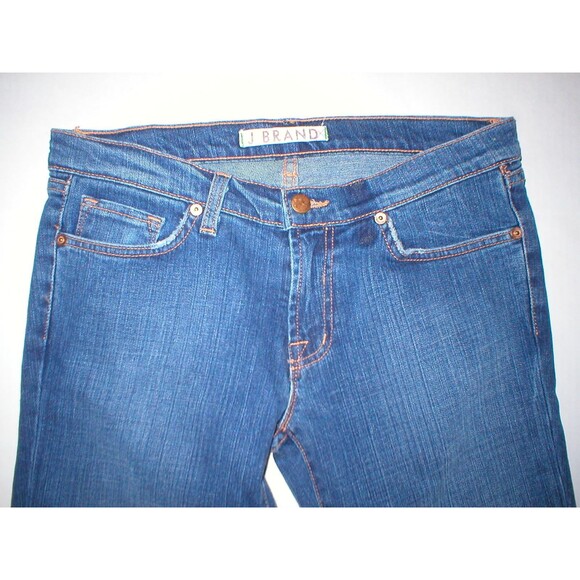 New J Brand Jeans Crop Capri Distressed 28 30 X 24 Womens AGD Aged Designer - Picture 2 of 6